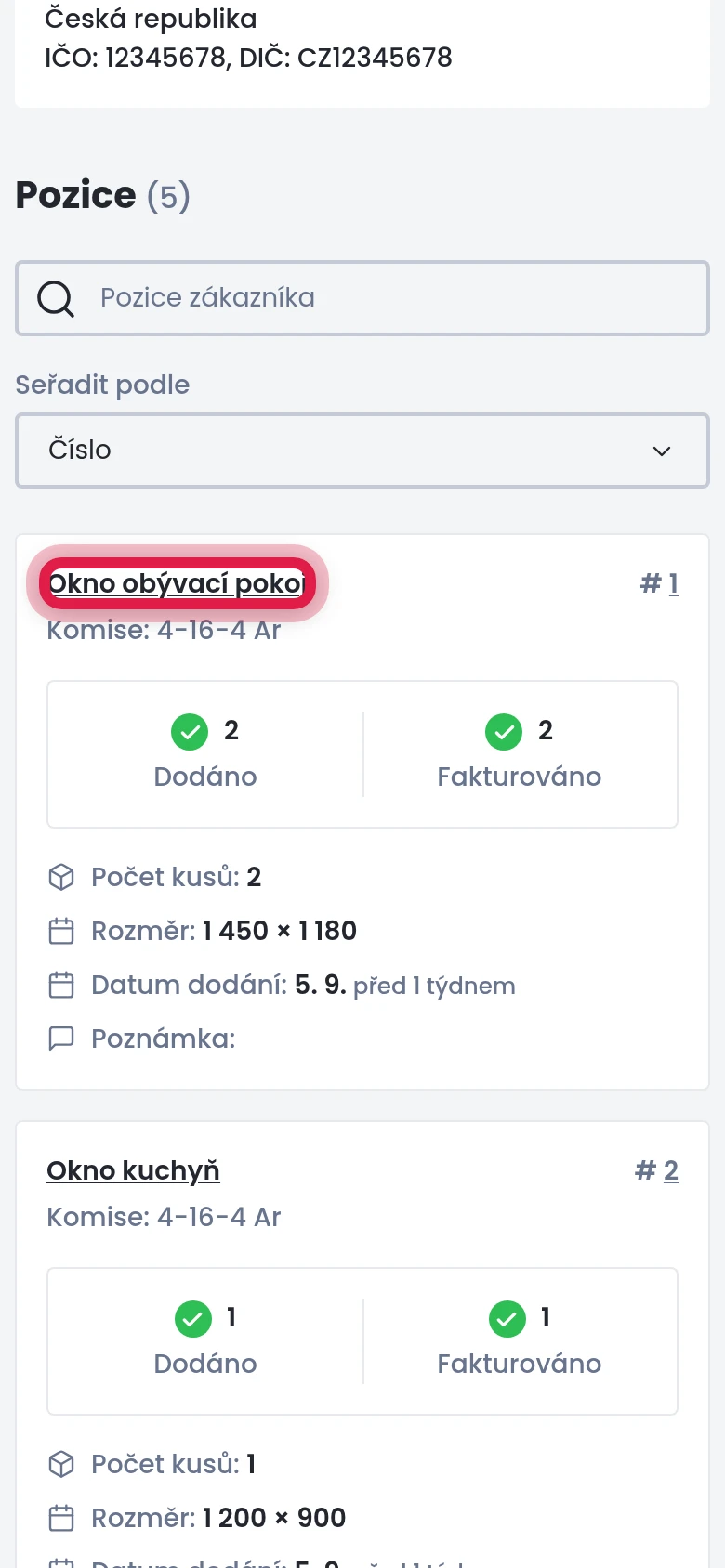 Otevřete pozici