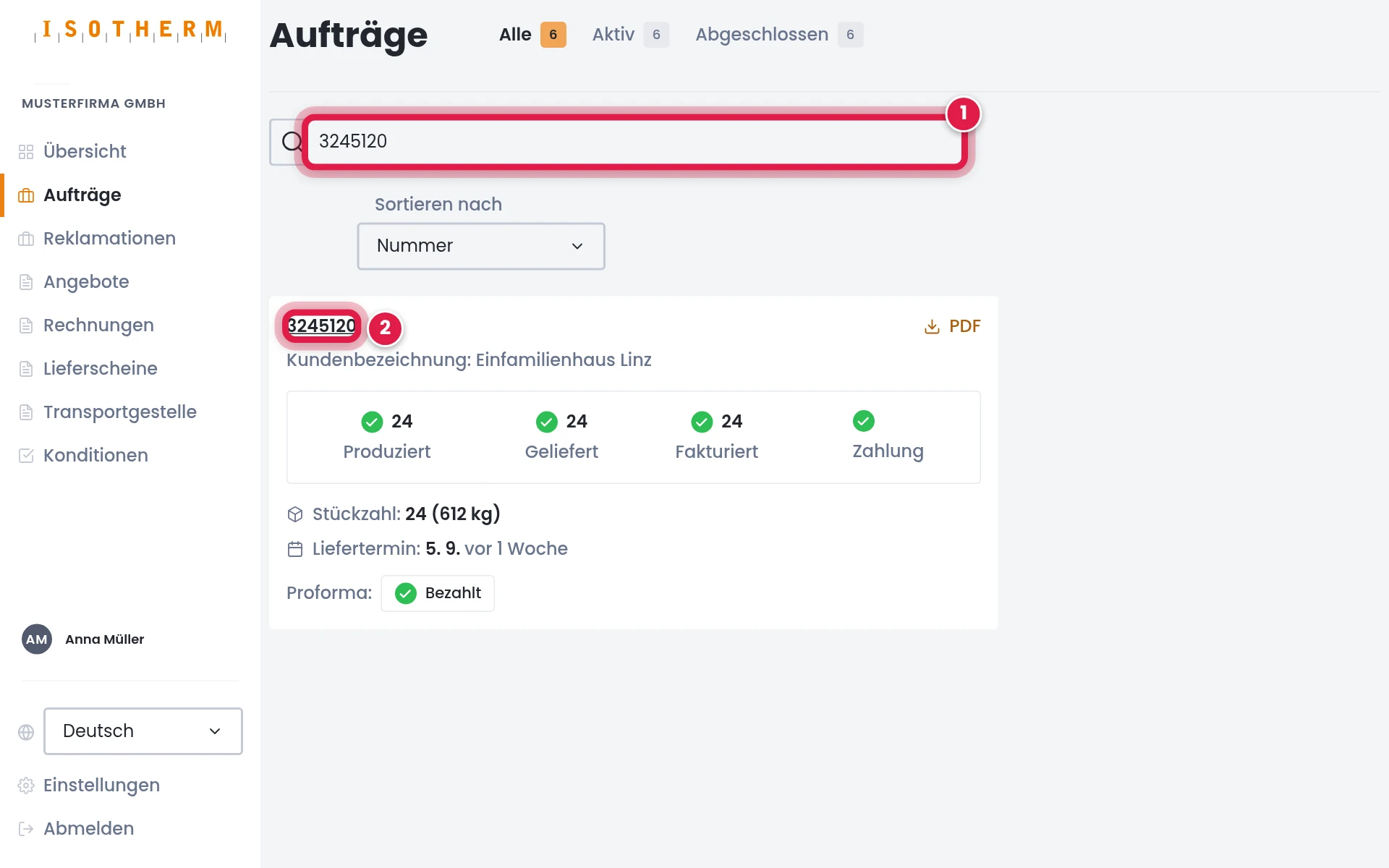 Auftrag finden
