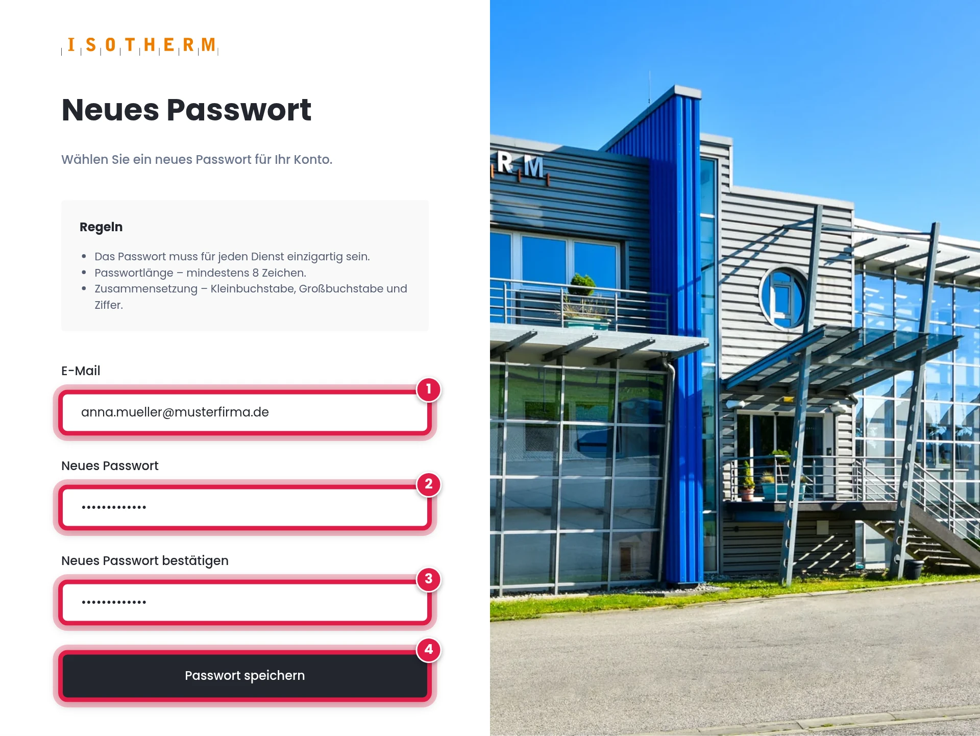 Passwort festlegen