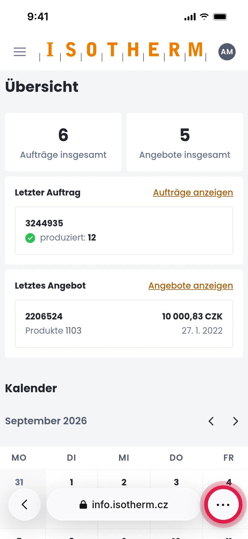 Auf die drei Punkte tippen