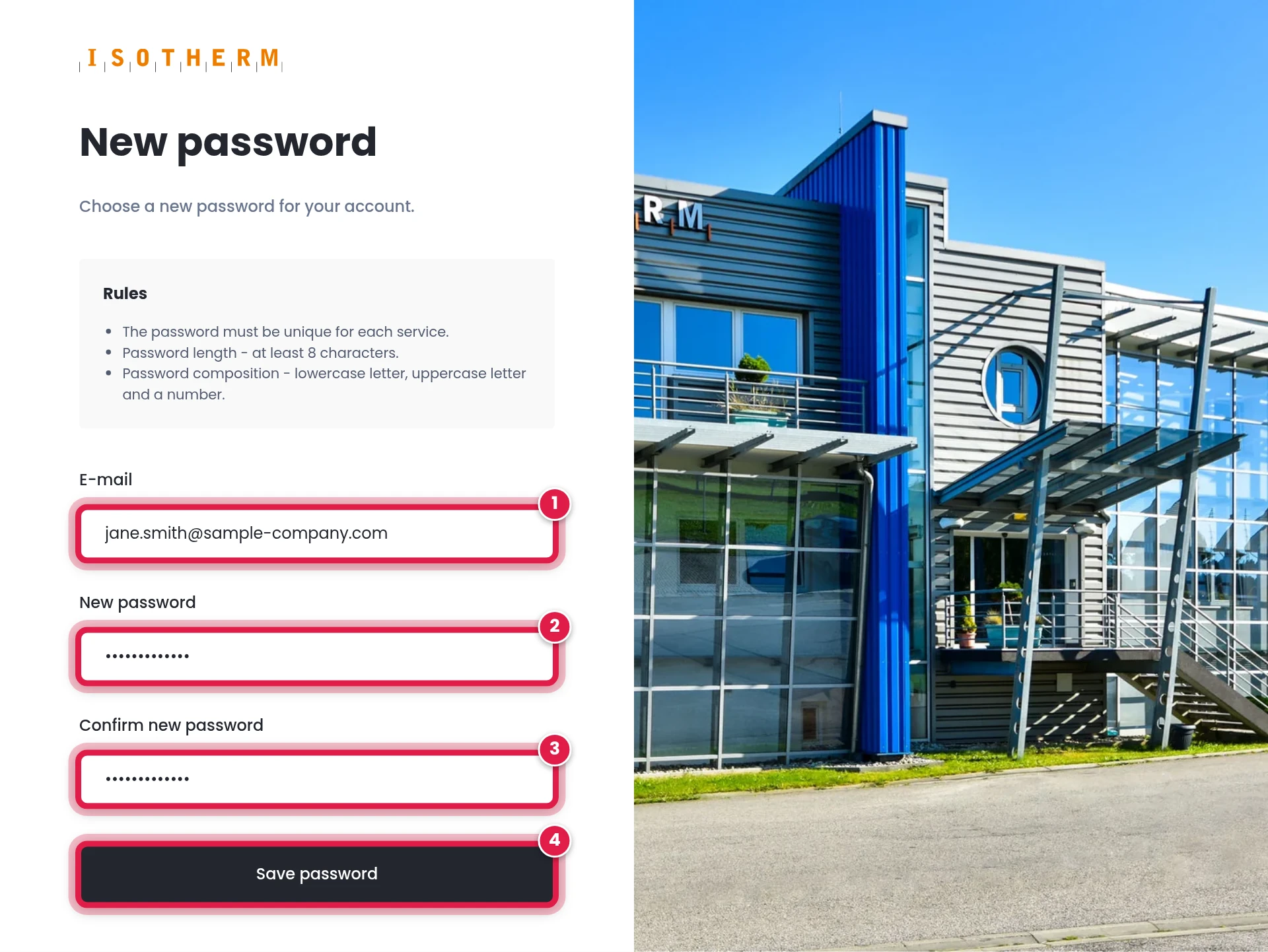 Set your password